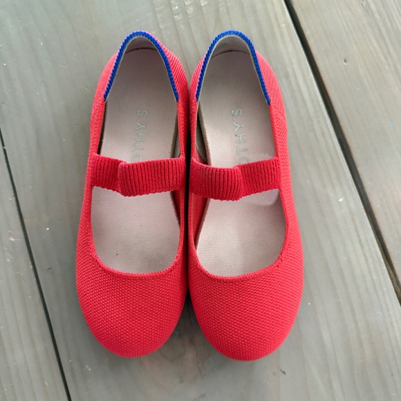 Rothy’s The Kids Mary Jane Glamour Red Size 1 - Picture 1 of 11